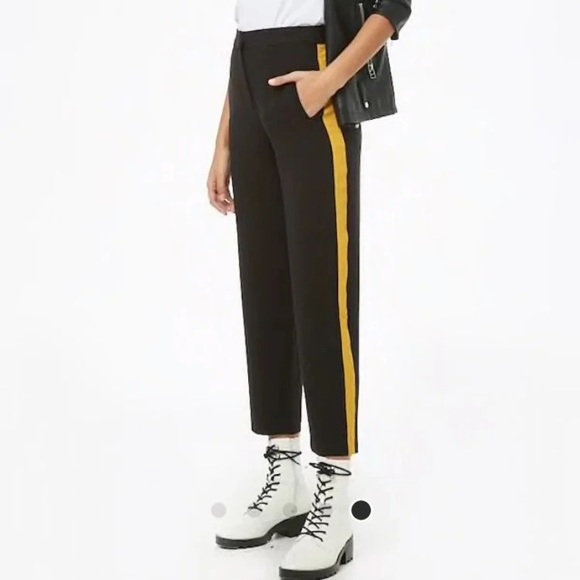 Yellow Striped Dress Pants - Picture 1 of 3